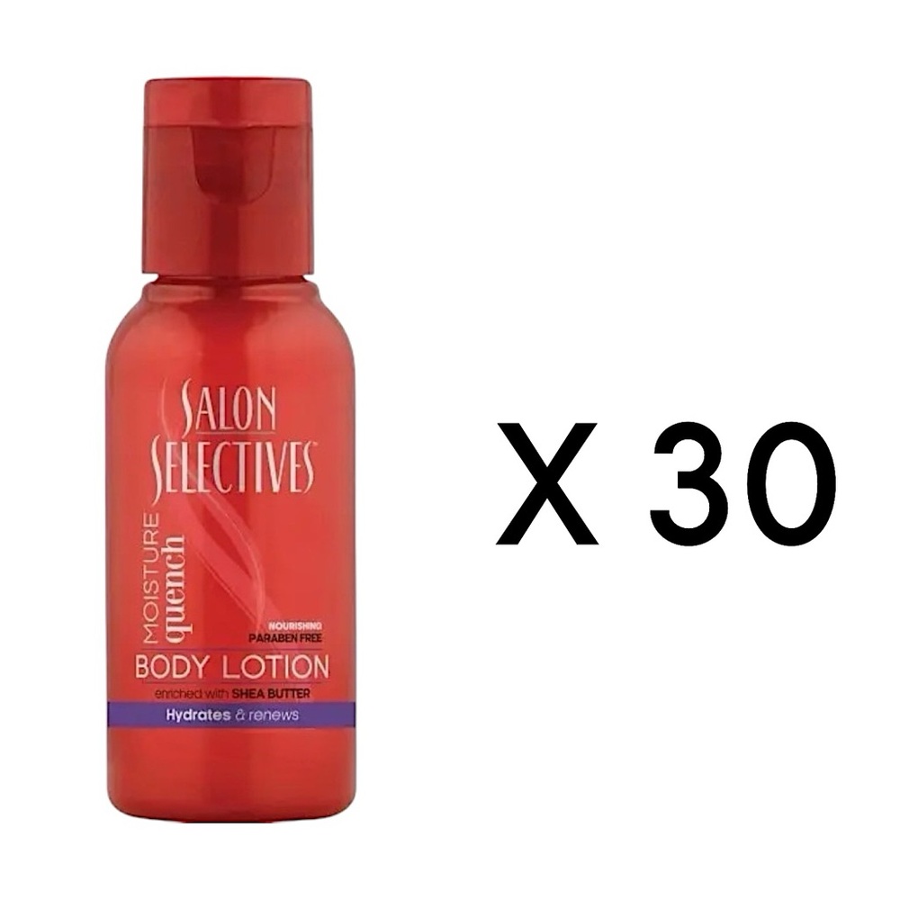 SALON SELECTIVES MOISTURE QUENCH BODY LOTION 22ML (TRAVEL SIZES X30)